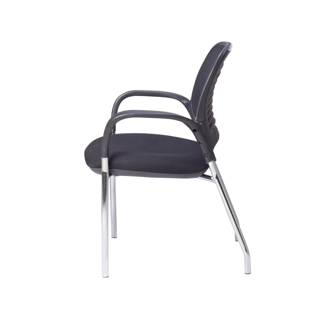 SILLA VISITANTE CUATRO PATAS EN TELA Y MALLA