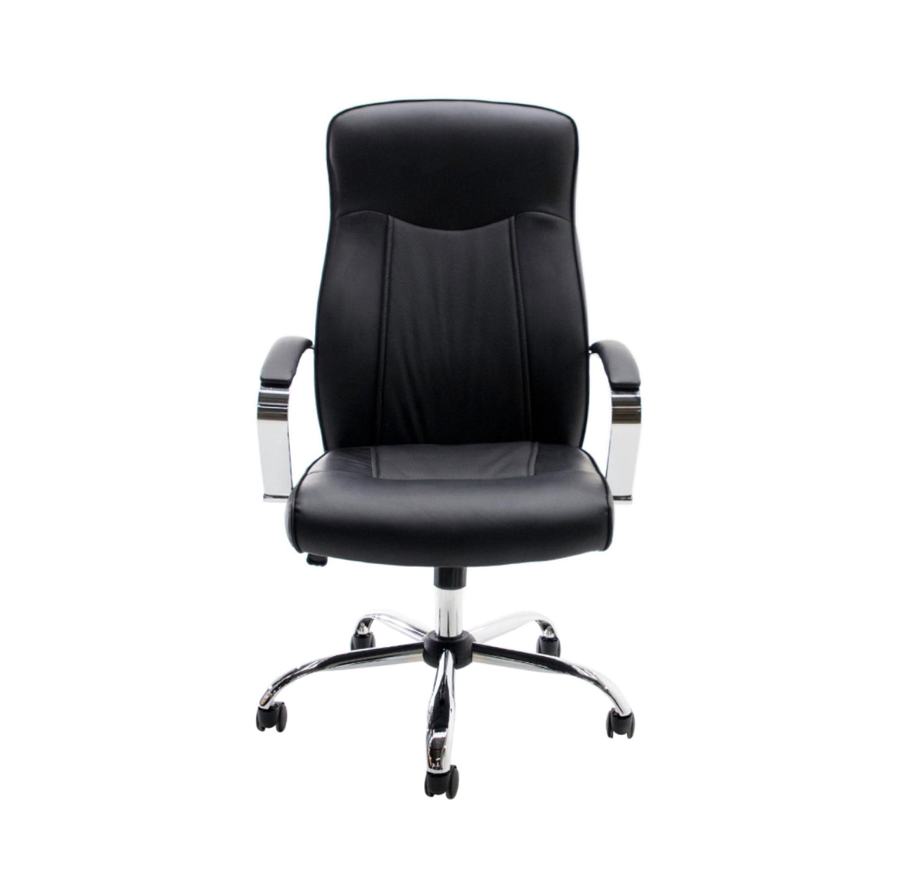 SILLA EJECUTIVA EN DECOPIEL COLOR NEGRO
