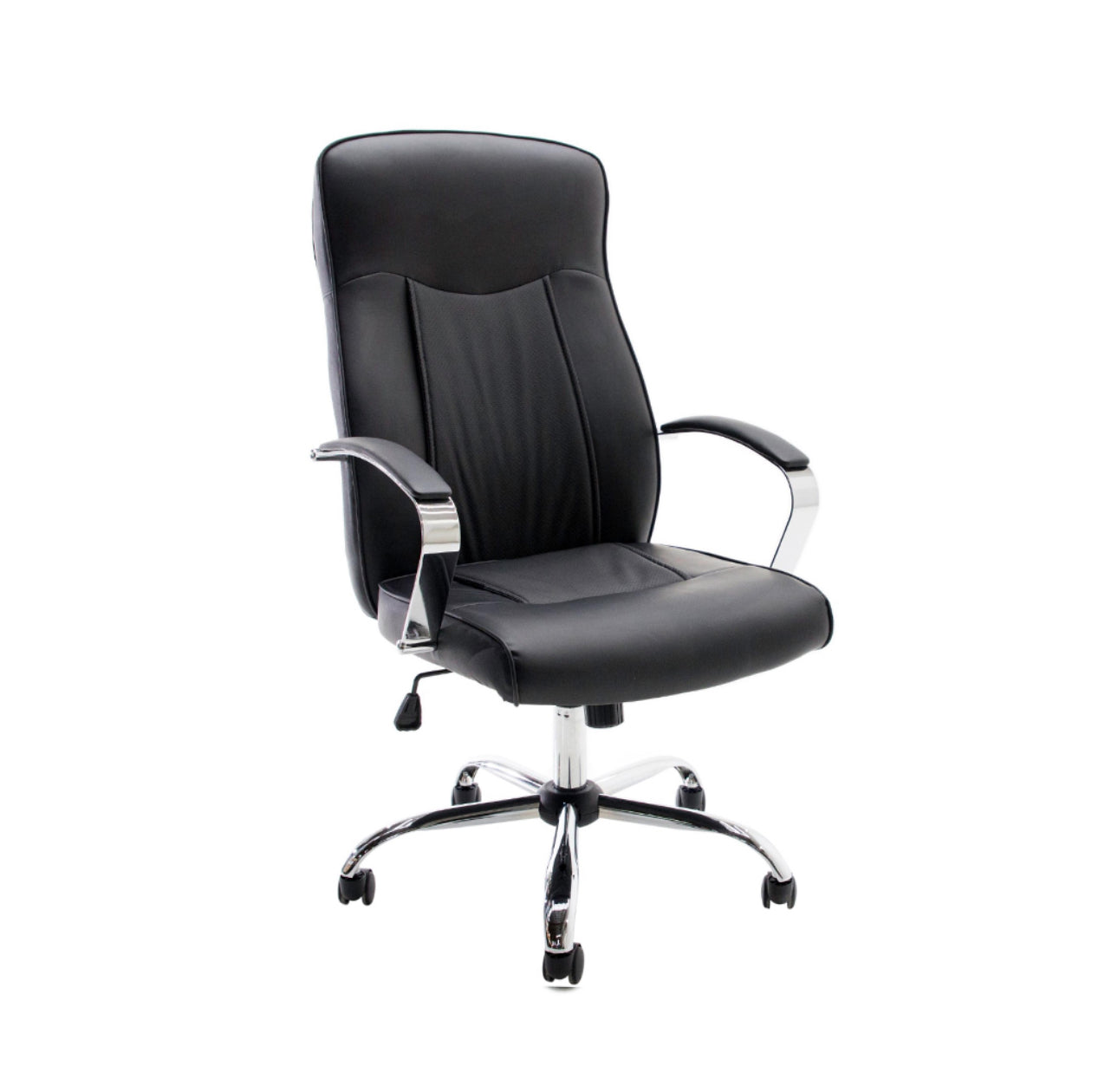 SILLA EJECUTIVA EN DECOPIEL COLOR NEGRO