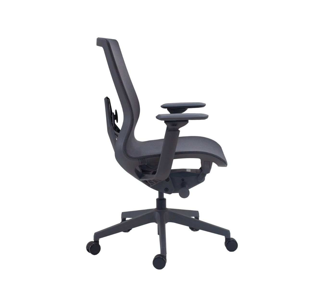 SILLA DIRECTIVA EN MALLA GRIS
