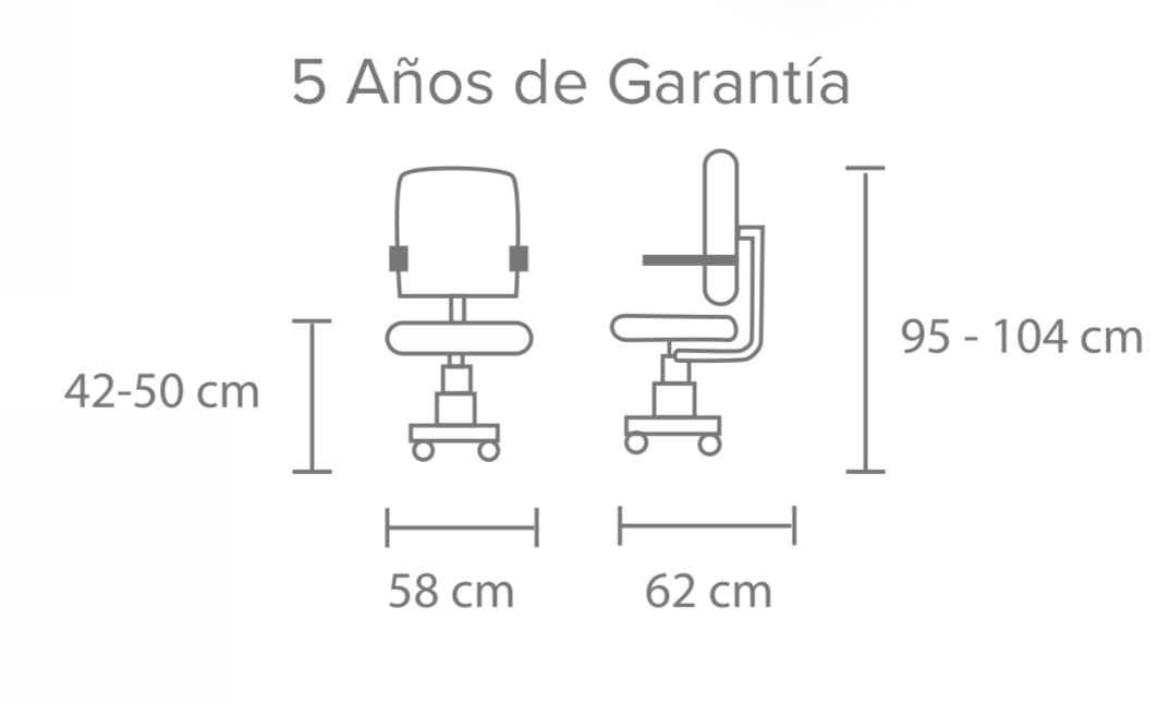 SILLA OPERATIVA EN MALLA Y TELA
