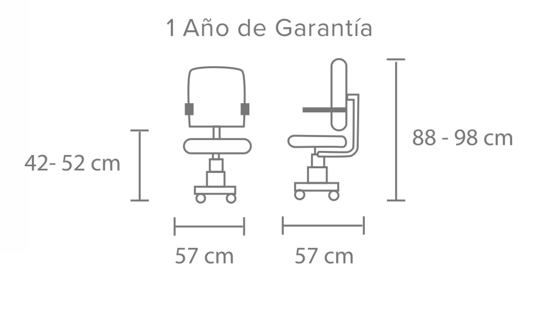 SILLA OPERATIVA EN MALLA Y TELA