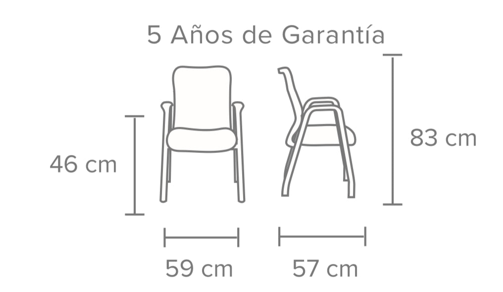 SILLA VISITA EN TELA