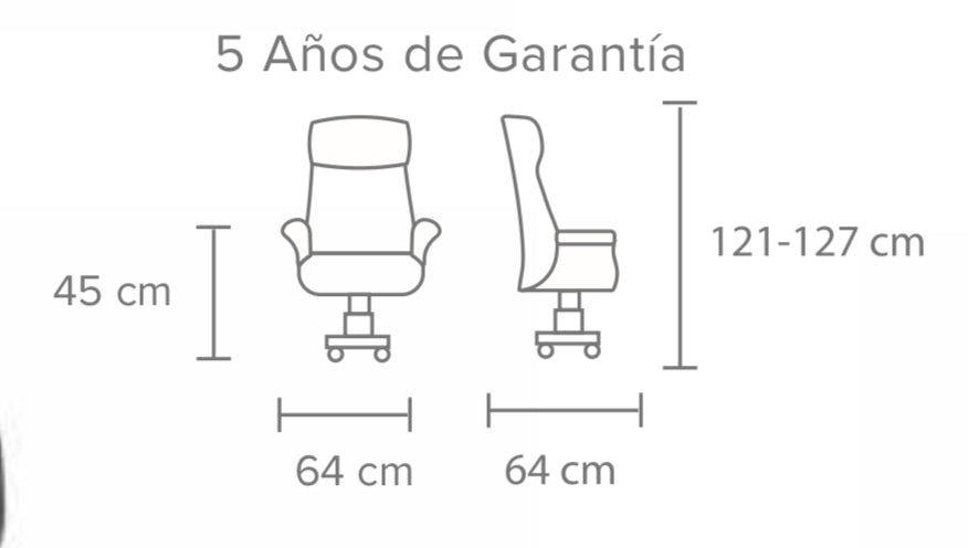 SILLÓN EJECUTIVO EN PIEL DECOPIEL