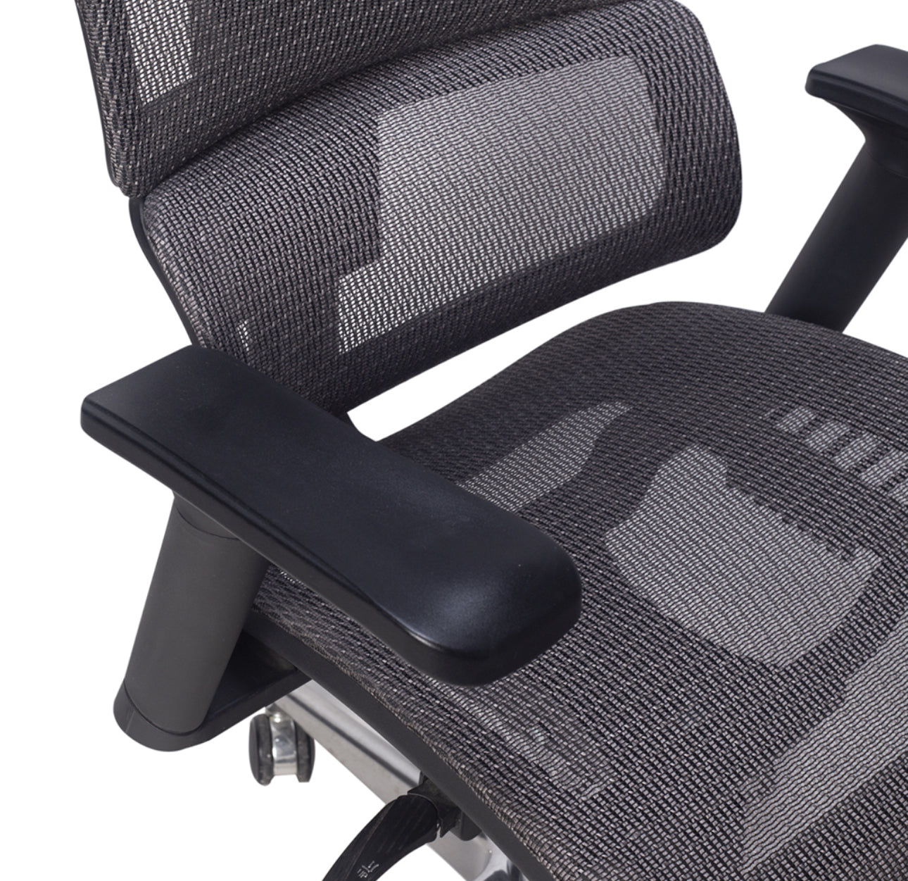 SILLA EJECUTIVA EN MALLA GRIS