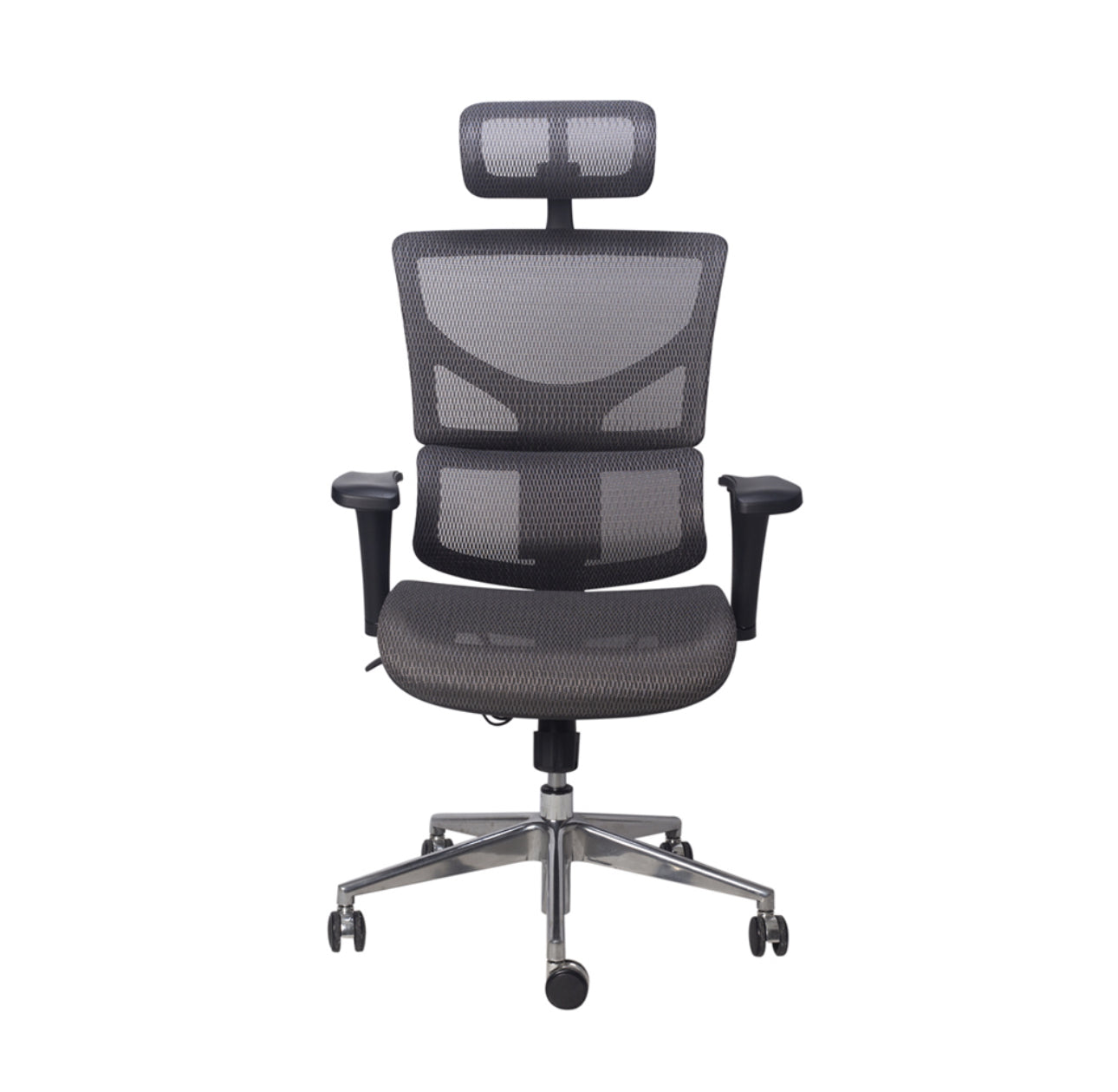 SILLA EJECUTIVA EN MALLA GRIS