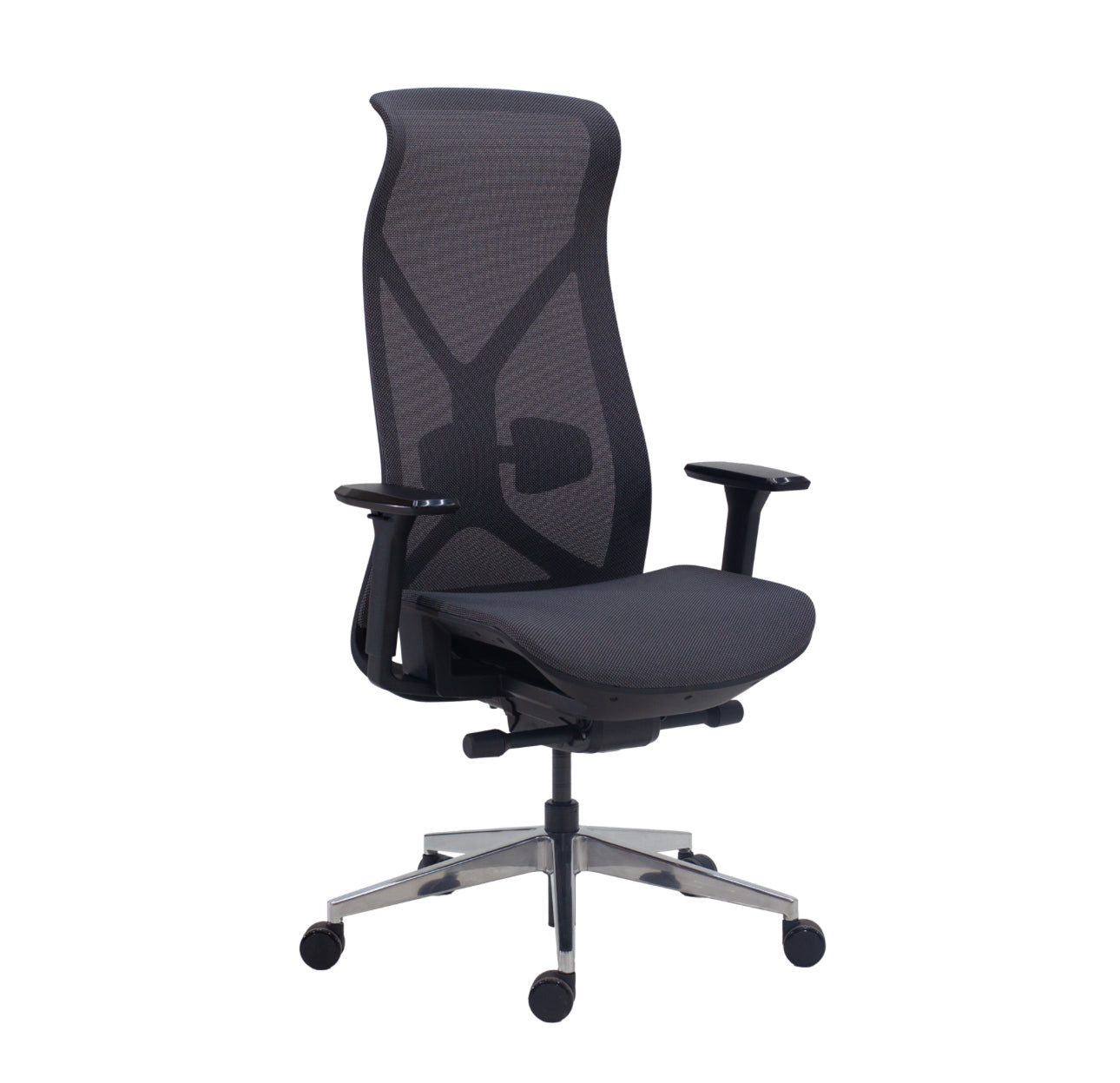 SILLA EJECUTIVA EN MALLA GRIS
OSCURO