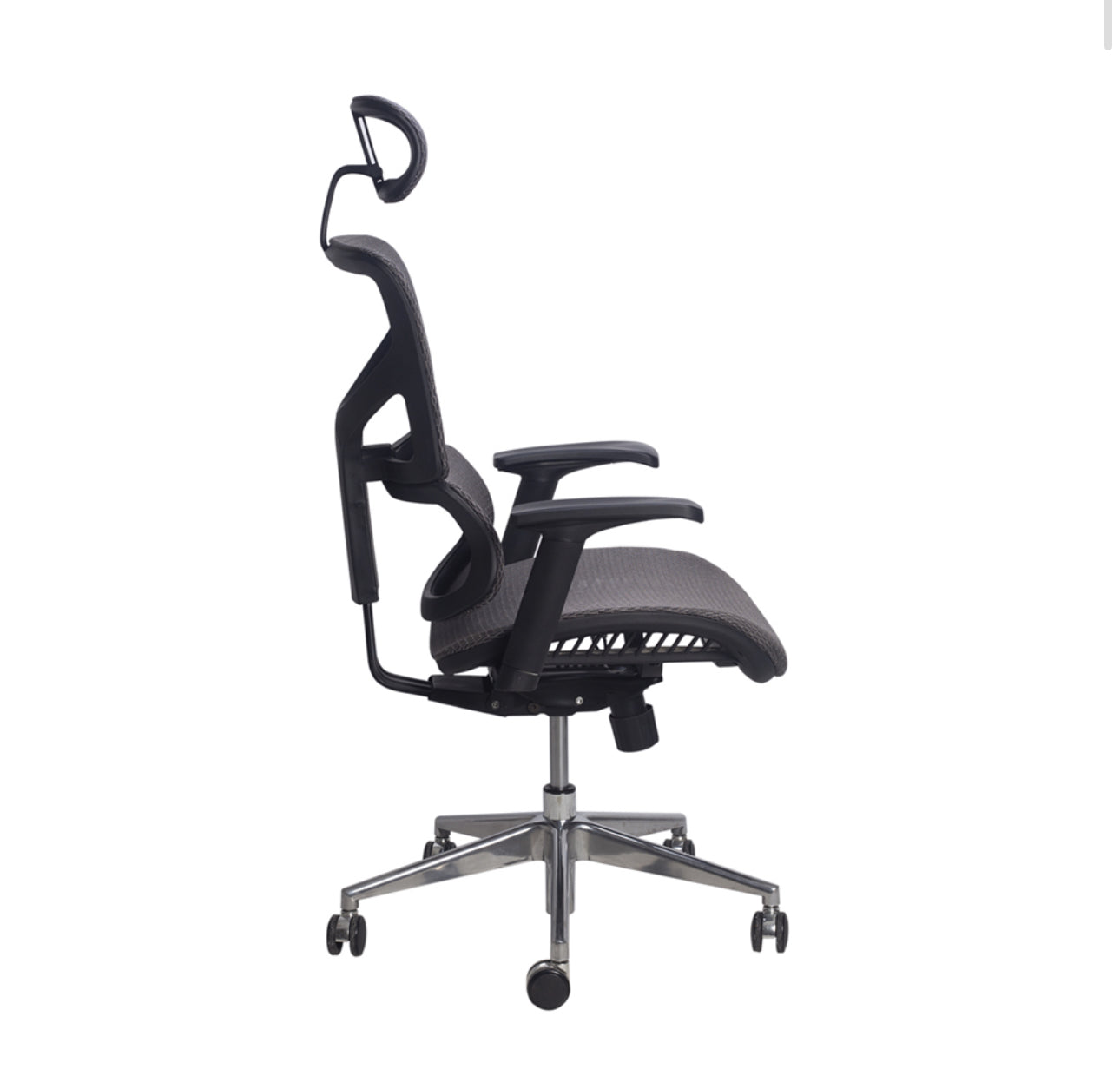 SILLA EJECUTIVA EN MALLA GRIS