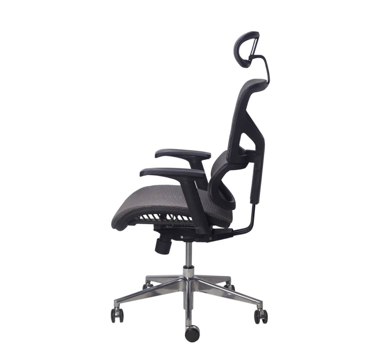 SILLA EJECUTIVA EN MALLA GRIS