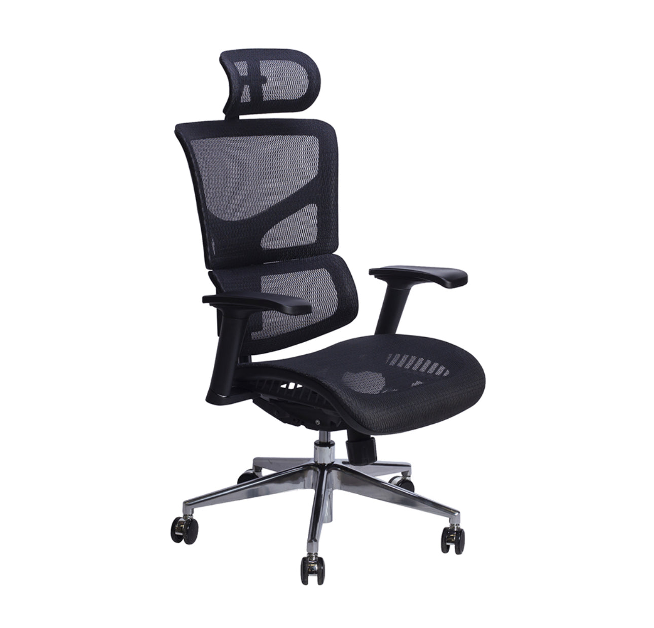 SILLA EJECUTIVA EN MALLA NEGRA