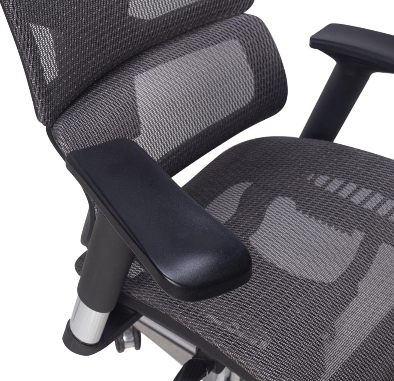 SILLA EJECUTIVA EN MALLA GRIS