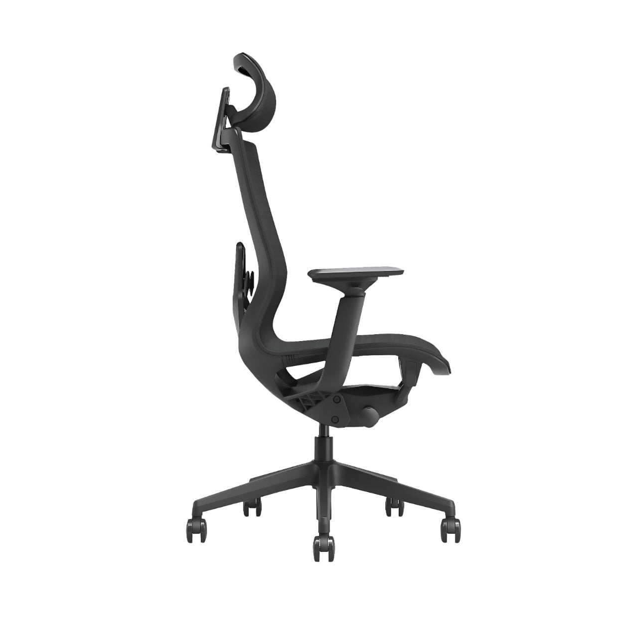 SILLA DIRECTIVA EN MALLA GRIS