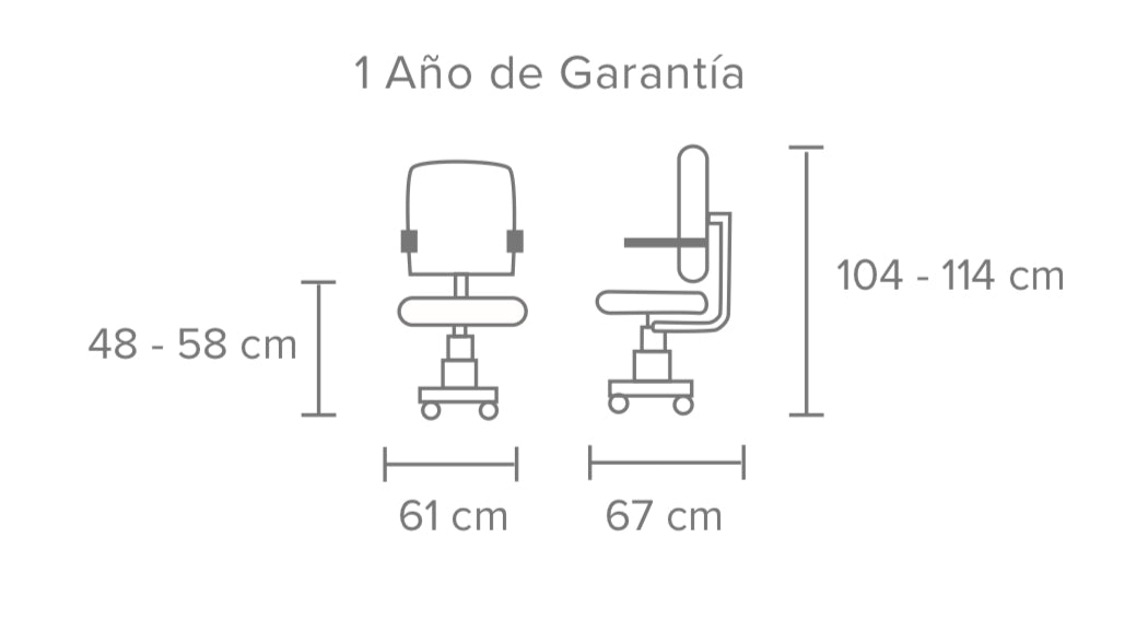 SILLA OPERATIVA EN MALLA Y TELA