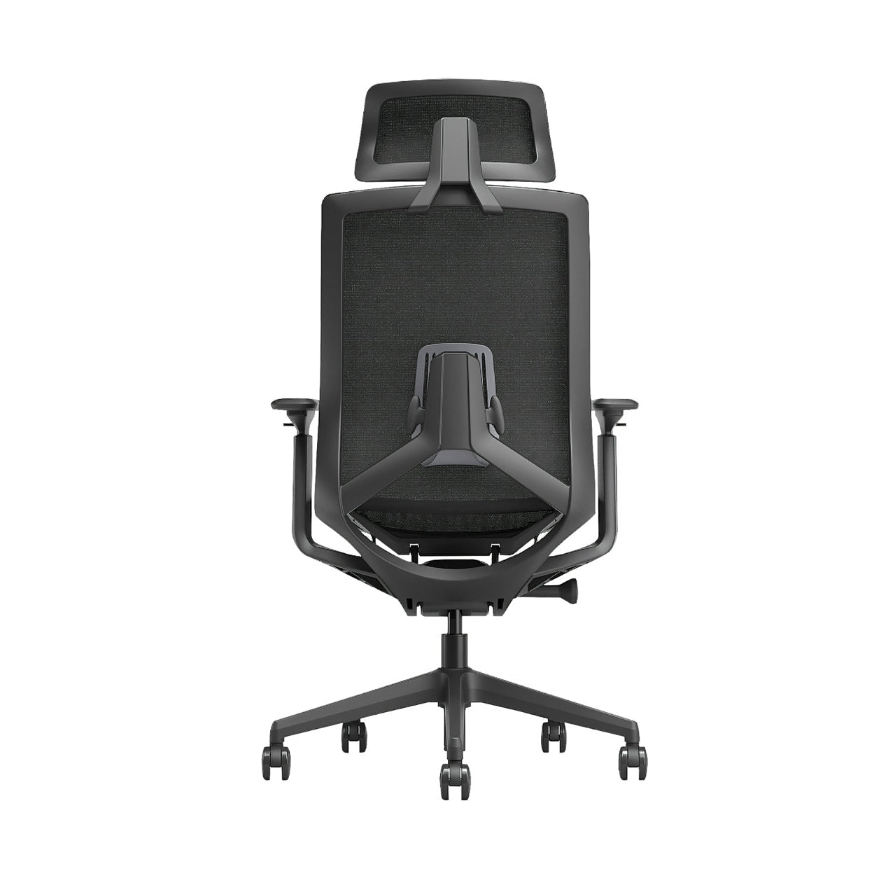 SILLA DIRECTIVA EN MALLA GRIS