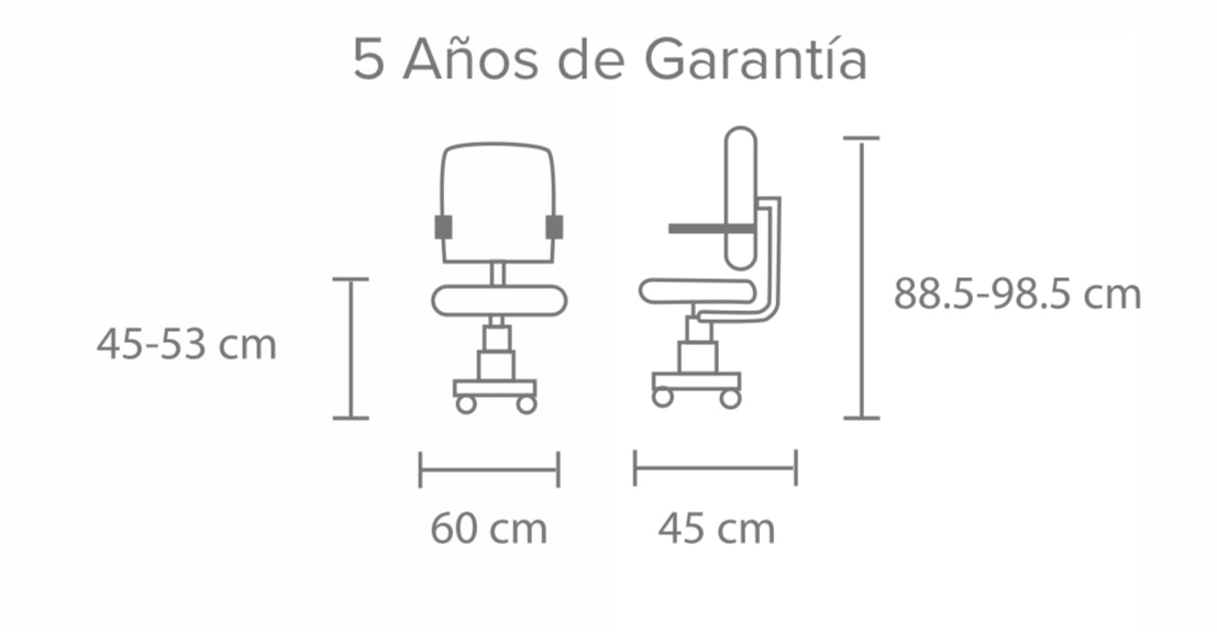 SILLA DIRECTIVA EN MALLA GRIS