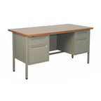 Escritorio metálico 150 cm con cubierta en melanina